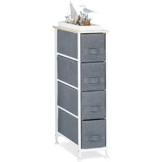 Relaxdays Regalsystem 20 x 76 x 48 cm Grau