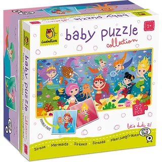 Ludattica Lernpuzzle Baby Meerjungfrauen Karton 32-teilig