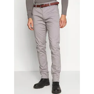 Stoffhose INDICODE "Gower", Herren, Gr. 30, Länge 34, grau (lt grau), Web, Obermaterial: 98% Baumwolle, 2% Elasthan, unifarben, schmal normal, Hosen Stoffhose, Baumwollmischung, regular fit