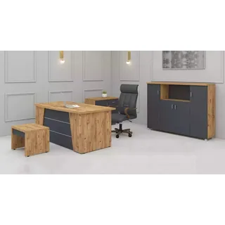 Modernes Komplettes Set Büromöbel  Arbeitszimmermöbel Luxus 4tlg Set