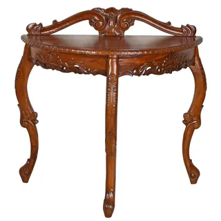 Mahagoni Konsolentisch Antik Beistelltisch Flurtisch Massivholz Wandtisch Retro