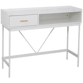Svita Konsolentisch Valeo Weiß , Metall , 110x85x35 cm , Wohnzimmer, Wohnzimmertische, Konsolentische