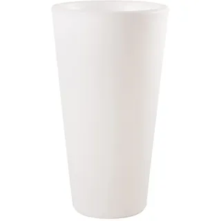 8 seasons Design Shining Classic Pot L, LED Pflanzkübel 39 x 70 cm (weiß), E27 Fassung inkl. Leuchtmittel in warmweiß, beleuchteter Pflanzkübel für innen + außen, Blumenkübel