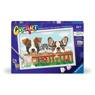 Ravensburger CreArt Malen nach Zahlen – Katzen und Hunde