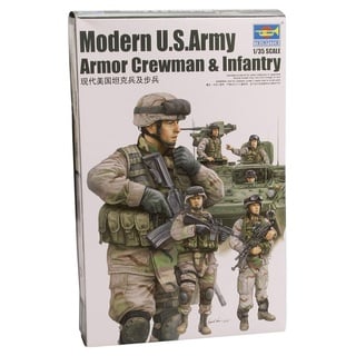 Trumpeter 00424 Modellbausatz Modern U.S. Army Armor Crewman & Infantry