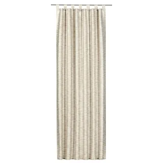 Elbersdrucke Gardine Schlaufenschal Metropolis 09 beige Blickdicht 255 x 140 cm Vorhang mit Schlaufen für Wohnzimmer Schlafzimmer Flur