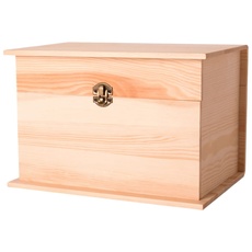 Box aus Kiefernholz, 28 x 18,5 x 18,5 cm.