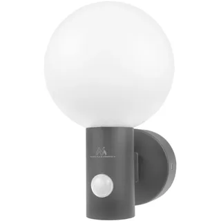 Maclean MCE515 LED Wandleuchte mit PIR Bewegungsmelder, Wandbeleuchtung Innen & Außen, Wandlampe, 15W, IP65 - Wasserfest, 1600lm, 4000K Neutralweiß, Erfassungsbereich: max. 10 m (Grau)
