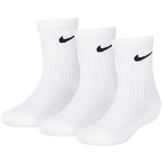 Nike Kinder Basic Pack Crew 3Pk Socken, White, 5/7 Jahre