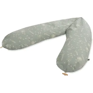 Julius Zöllner Organic Stillkissen ca. 190 cm | Füllung 42 Liter EPS-Mikroperlen | Made in Germany | Bezug aus 100% Baumwolle | Oeko-TEX® Standard 100 | Wildflower