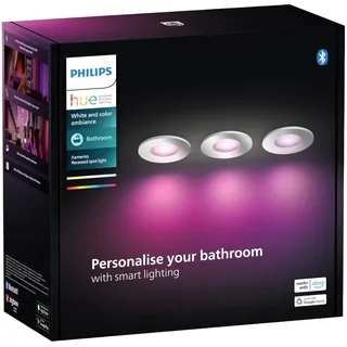 Philips Xamento Einbauspot 3er-Pack rund silber