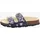 Fussbettpantoffel Blau/Mehrfarbig 26
