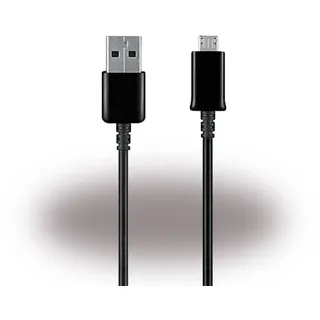 Samsung ECB-DU4EBE USB-A auf Micro-USB Datenkabel Ladekabel 1,5m schwarz - Schwarz