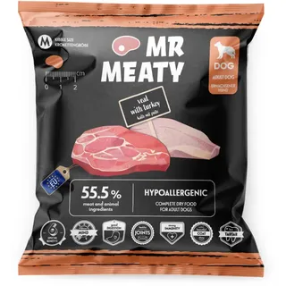 MR MEATY Veal with Turkey M 50g cielęcina z indykiem, sucha karma dla psów