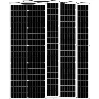 Flexibles Solarpanel, maximale Leistung 80W, Zelleneffizienz 24%, geeignet für unregelmäßige Oberflächen, 4 Stk 80W (320W)
