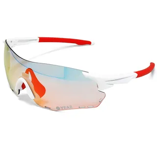 YEAZ Sport-Sonnenbrille weiß/rot SUNELATION