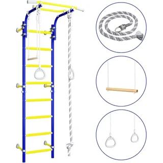 Sprossenwand zuhause aus metall Next-1 | Kletterwand kinderzimmer und Zubehör - Blau