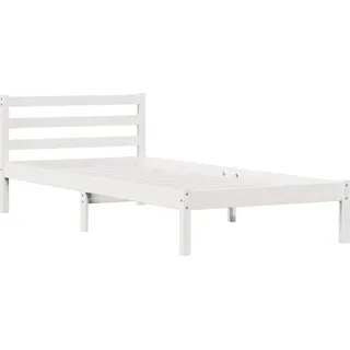 vidaXL Bettrahmen Weiß 225,5 x 85,5 x 69,5 cm Massivholz Kiefer - Weiß