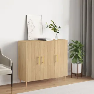 vidaXL Sideboard Sonoma-Eiche 90x34x80 cm Holzwerkstoff - Braun