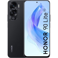 HONOR 90 Lite 5G Smartphone mit Dreifachkamera 100 MP, 8 + 256 GB, 6,7 Zoll Display, 90 Hz, 4500 mAh, Dual-SIM, Android 13, NFC, Schwarz