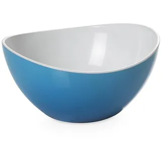Omada Design Salatschüssel für Pasta und Salat, Schale aus zweifarbigem beständigem Kunststoff, Made in Italy, Trendy Linie, 14cm Durchmesser, 0,5lt Kapazität, geeignet für den Geschirrspüler, Türkise
