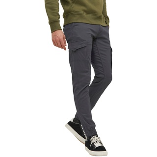 JACK & JONES Cargohose Paul Flake in Grau