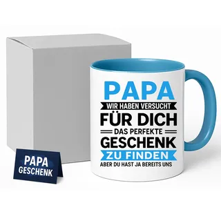 jungle mug Papa Geschenk Tasse 0,33 l Blau