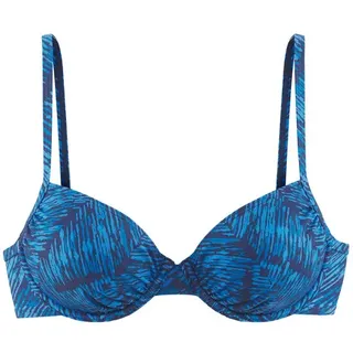 JETTE Bügel-Bikini-Top »Floretta« in Ton in Ton-Harmonie, blau
