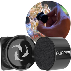 FL!PPER Flipper Pico 2-in-1 Magnetischer Algenschaber für Aquarien, Schwarz
