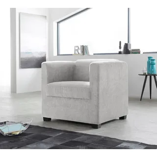 INOSIGN Sessel »Bob Cocktailsessel, Clubsessel, Loungesessel« in verschiedenen modernen Farben und Qualitäten, silberfarben