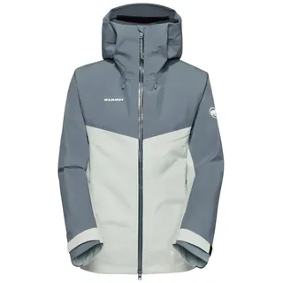 Mammut Crater IV Hardshell Hooded Jacket Women silver sage-strata (1303) XL