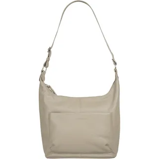 Shopper BRUNO BANANI, Damen, Gr. B/H/T: 38cm x 29cm x 11cm onesize, beige, Leder, leicht glänzend, unifarben, Taschen Shopper, echt Leder