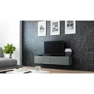 Cama RTV VIGO140 s/s, Grau, Partikelbord, Grau, Partikelbord, Laminat, Matt - Grau