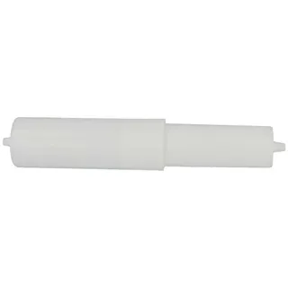 tecuro weiße Ersatzrolle für WC-Papierhalter – Kunststoff, 115 mm Breite – langlebig & flexibel mit Federelement