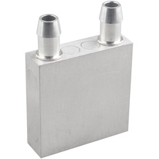 HALJIA wassergekühlte Kühlkörper Kühler 40 * 40 * 12 mm Aluminium Wasser Liquid Cooling Modul Teller für CPU Halbleiter