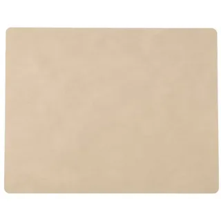 LindDNA 2 Stück Tischset SQUARE L Nupo sand 35x45cm, quality 1,2 mm