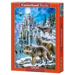 CASTORLAND Puzzle Wölfe auf der Burg 1500 Teile