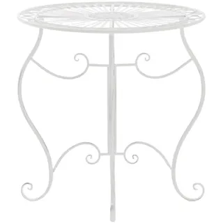 CLP Indra Gartentisch Ø 70 x 72 cm Weiß