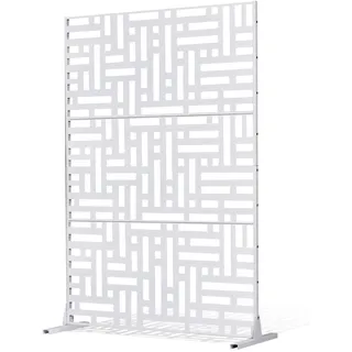 Vevor Paravent weiß 120x50,8x193 cm