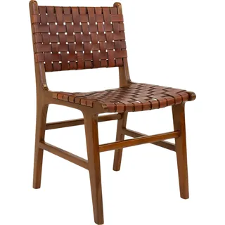 House Nordic Perugia, Harter Sitz, Leder, Braun, Harte Rückenlehne, Leder, Braun - Braun