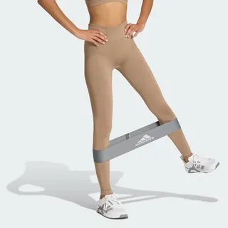 adidas WE SCRUNCH 1/1L Sportleggings Chalky Braun XL