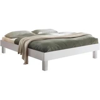 Rapallo 160 x 200 cm Fußhöhe 20 cm buche weiß