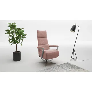 sit&more TV-Sessel Vario Comfort Polyester 70 x 124 x 85 cm Rosa mit verstellbarer Rückenlehne