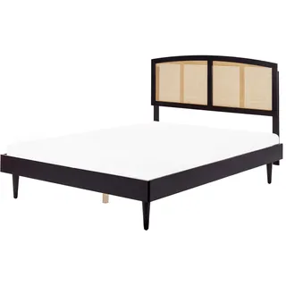 Beliani Bett, mit Lattenrost Rattan Varzy 160 x 200 cm