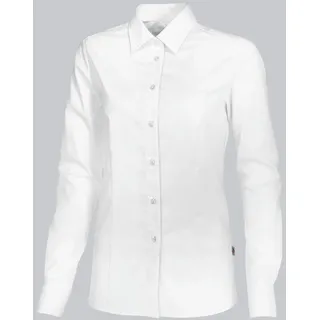 BP 1560-682-21-50 Bluse für Frauen, Lange Ärmel mit Manschetten, 125,00 g/m2 Stoffmischung mit Stretch, weiß, 50
