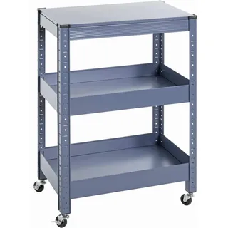 Haku-Möbel HAKU Servierwagen, blau, Metall - Maße: B 50 x H 75 x T 32 cm,