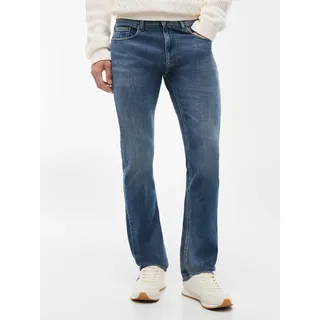Slim-fit-Jeans TOMMY JEANS "SCANTON SLIM", Herren, Gr. 30, Länge 32, blau (denim grau 01), Denim/Jeans, Obermaterial: 94% Baumwolle, 4% Polyester, 2% Elasthan, unifarben, slim fit lang, Jeans Slim-fit-Jeans, Slim fit mit praktischen Taschen