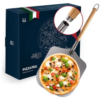 HOUSLUX Pizzaschieber 30,5 cm Aluminium Holz grau