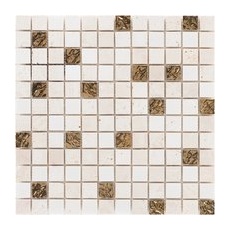 Mosaik Marmor Roma Gold 30 cm x 30 cm