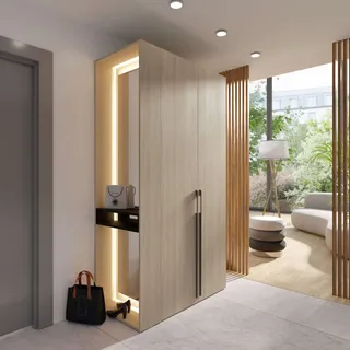 Home Affaire Wäscheschrank Trento 110,9 x 207,5 x 58 cm Beige